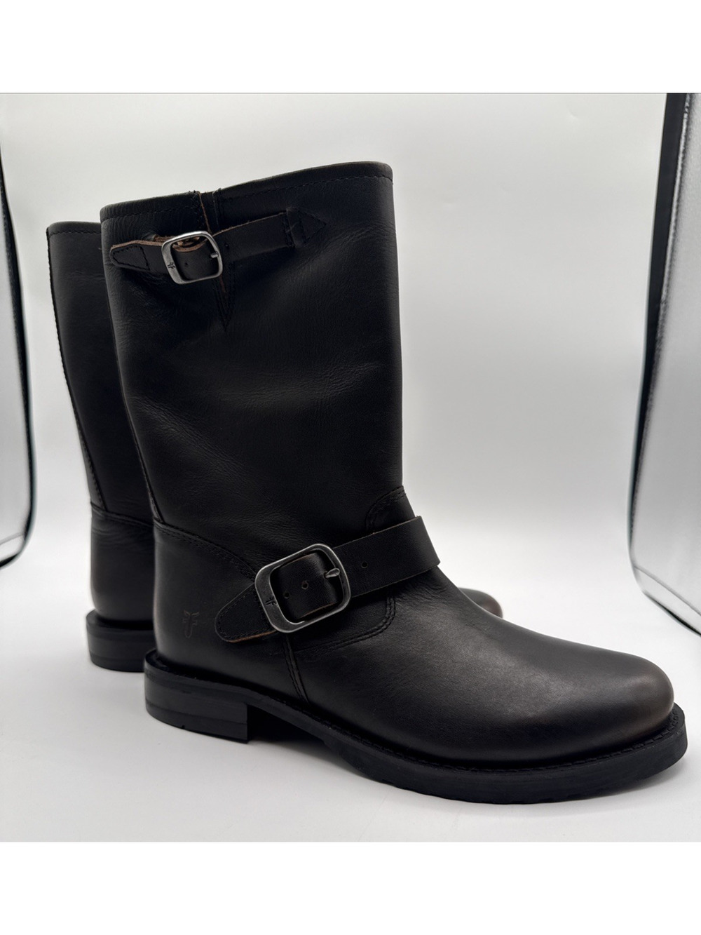 NEW Frye Veronica Flex Short Boot Women Sz 7 Antique Brown Supple Leather Moto